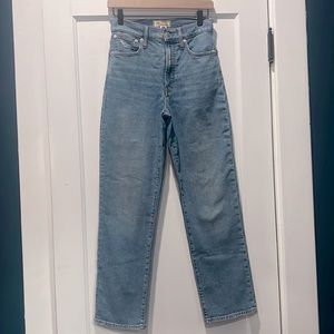Madewell Perfect Vintage Straight Jean, Size 25